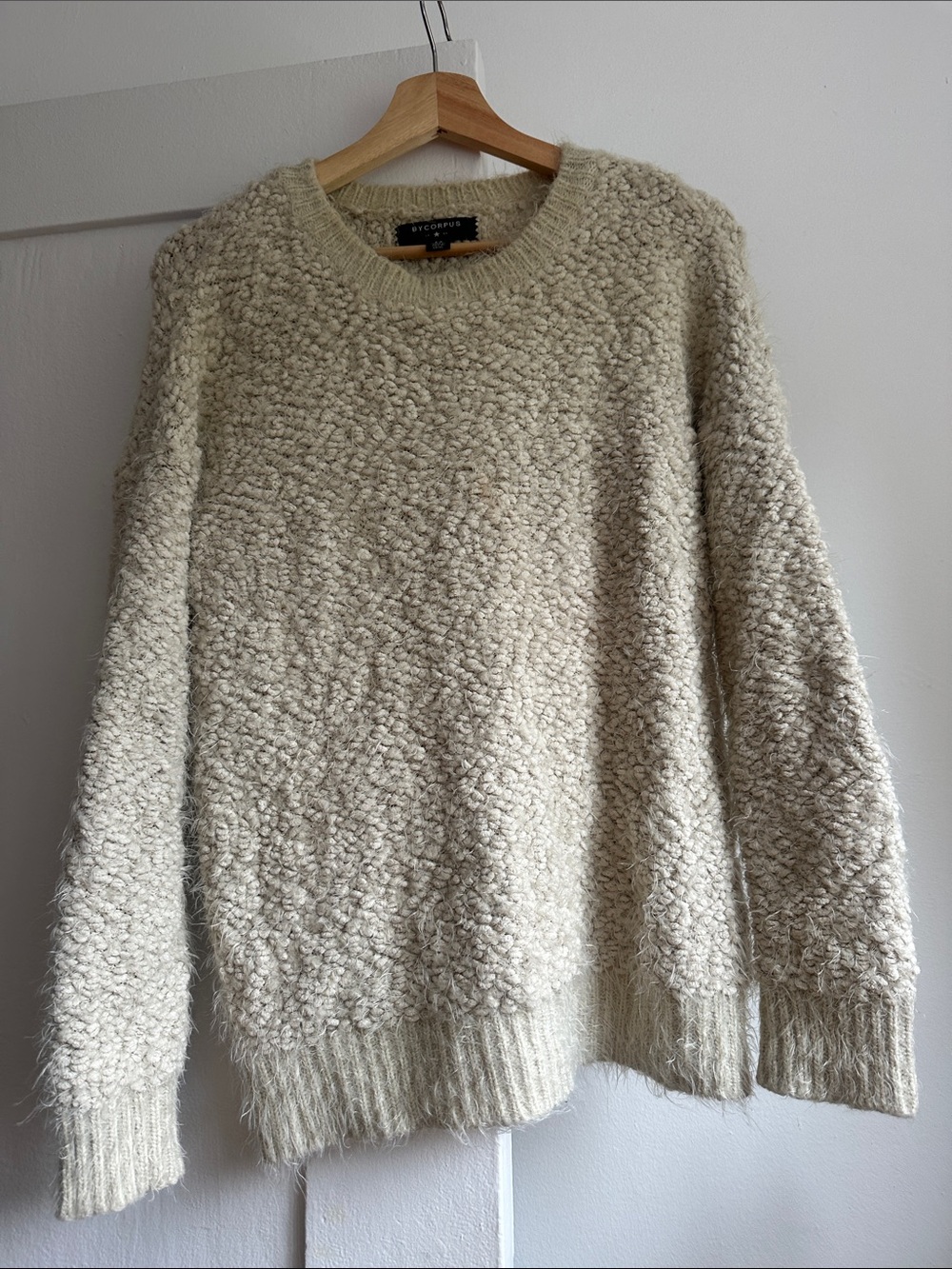 Cozy Cream Textured Women's Sweater
